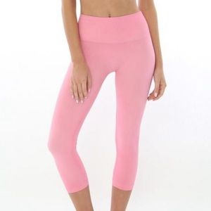 Morgan Stewart bubble gum pink leggings